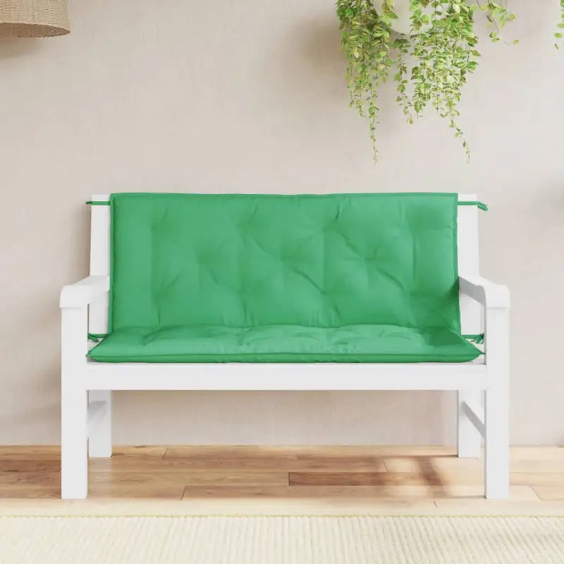 Tuinbankkussens van oxford stof voor een frisse uitstraling - Groen / 120 x 50 x 7 cm / 2 - Stoelkussens