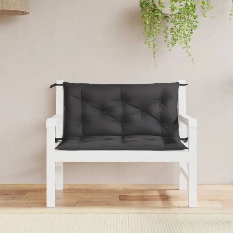 Tuinbankkussens van oxford stof voor een frisse uitstraling - Zwart / 100 x 50 x 7 cm / 2 - Stoelkussens
