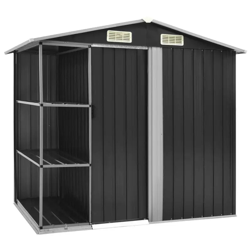 Tuinhuizen van gegalvaniseerd ijzer voor opslag en bescherming - Antraciet / 1 - Tuinhuizen