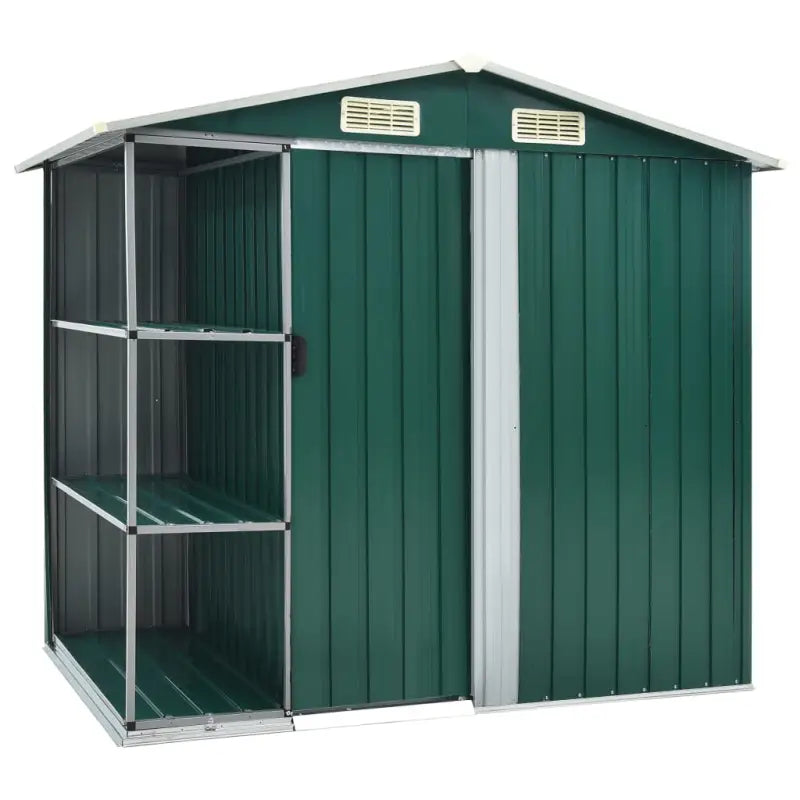 Tuinhuizen van gegalvaniseerd ijzer voor opslag en bescherming - Groen / 1 - Tuinhuizen
