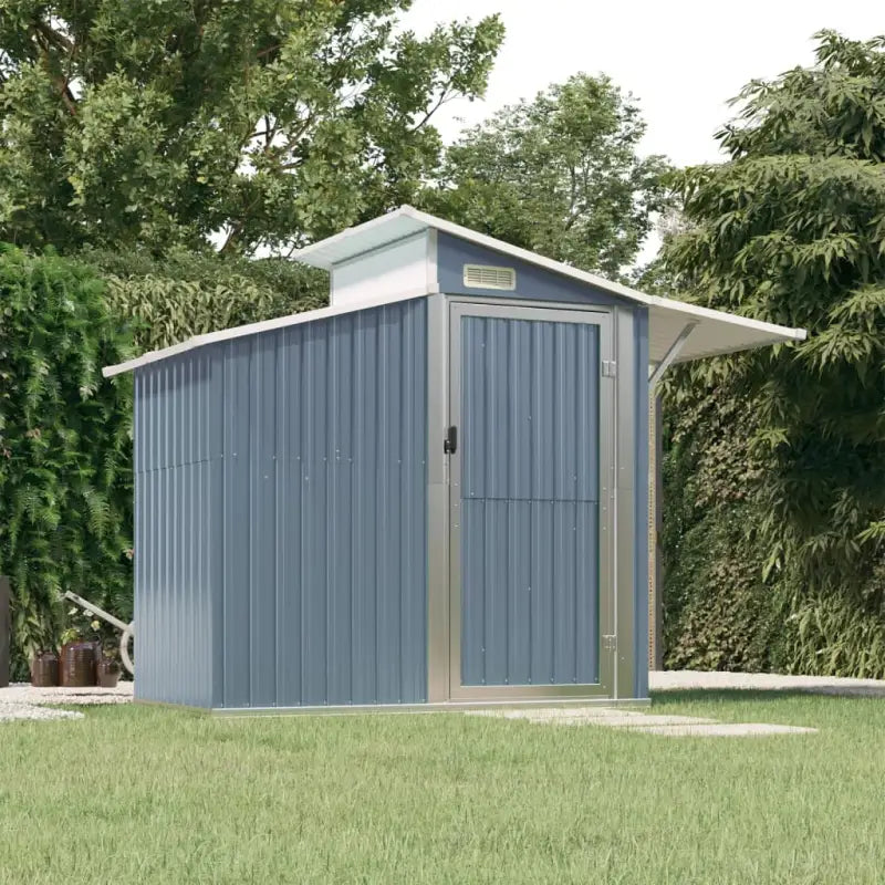 Tuinhuizen van gegalvaniseerd staal met gemakkelijke toegang en ventilatie - Grijs / 1 - Tuinhuizen