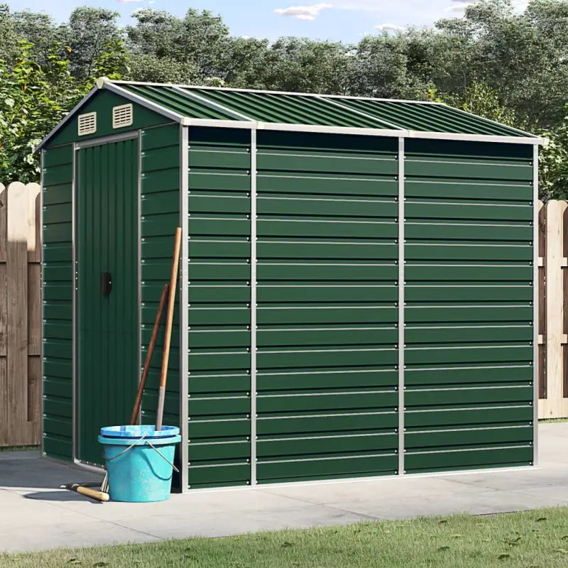 Tuinhuizen van gegalvaniseerd staal voor meer opslagruimte - Groen / 191 x 215 x 198 cm / 1 - Tuinhuizen