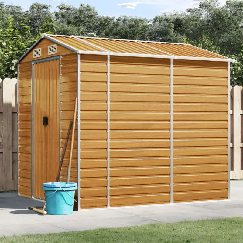 Tuinhuizen van gegalvaniseerd staal voor meer opslagruimte - Lichtbruin / 191 x 215 x 198 cm / 1 - Tuinhuizen