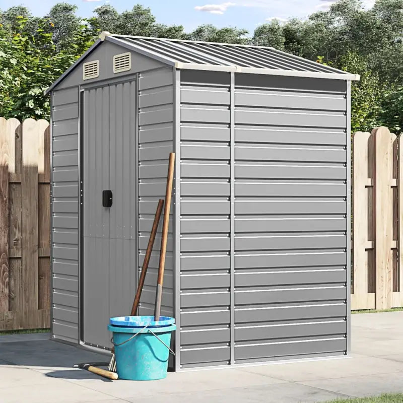 Tuinhuizen van gegalvaniseerd staal voor meer opslagruimte - Lichtgrijs / 191 x 130 x 198 cm / 1 - Tuinhuizen