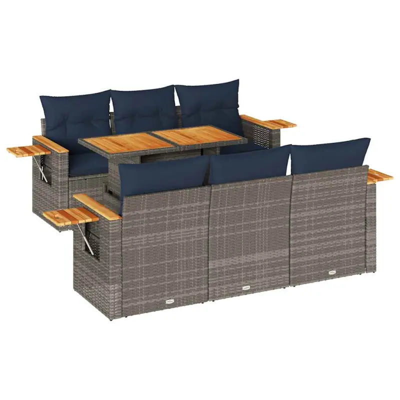 Tuininrichting met waterdichte zak en grijs gepoedercoat staal - Grijs - Tuinsets