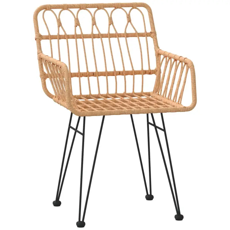 Tuininzet met poly rattan en gehard glas eenvoudig schoon - Tuinsets