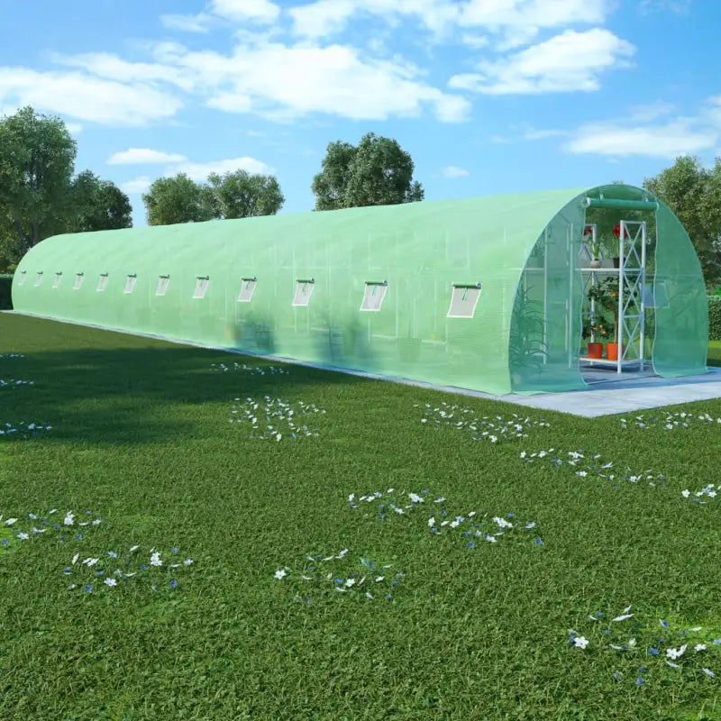 Tuinkassen met pe-mesh stof voor plantenbescherming en klimaatcontrole - 1800 x 300 x 200 cm / 1 - Tuinkassen