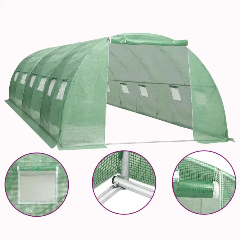 Tuinkassen met pe-mesh stof voor plantenbescherming en klimaatcontrole - 600 x 400 x 200 cm / 1 - Tuinkassen