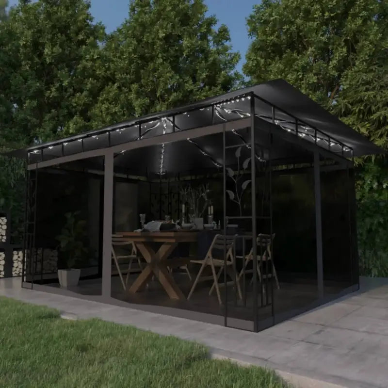 Tuinkoepel met stevig stalen frame voor buitenactiviteiten - Antraciet / 4 x 3 x 2.73 m / 1 - Partytenten & prieëlen