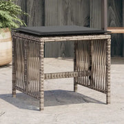 Tuinkrukken met poly rattan voor een comfortabele zitervaring - Tuinpoefs