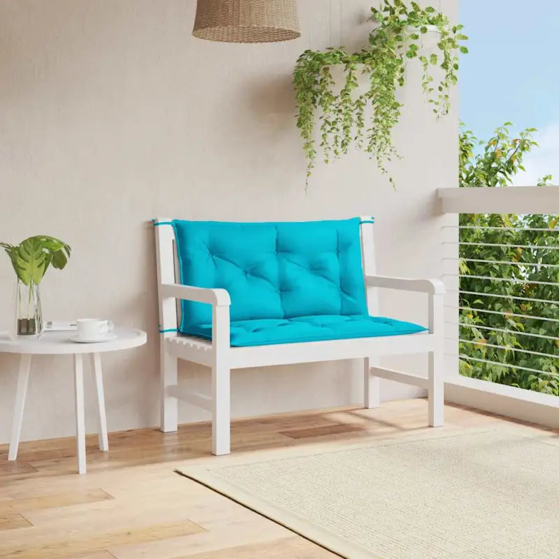 Tuinkussen oxford stof voor een frisse uitstraling en behoud van oorspronkelijke vorm - Turquoise / 100 cm / 2