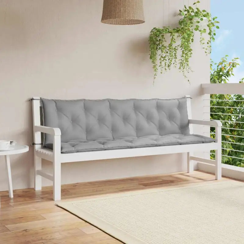 Tuinkussen oxford stof voor een frisse uitstraling en behoud van oorspronkelijke vorm - Grijs / 180 cm / 2