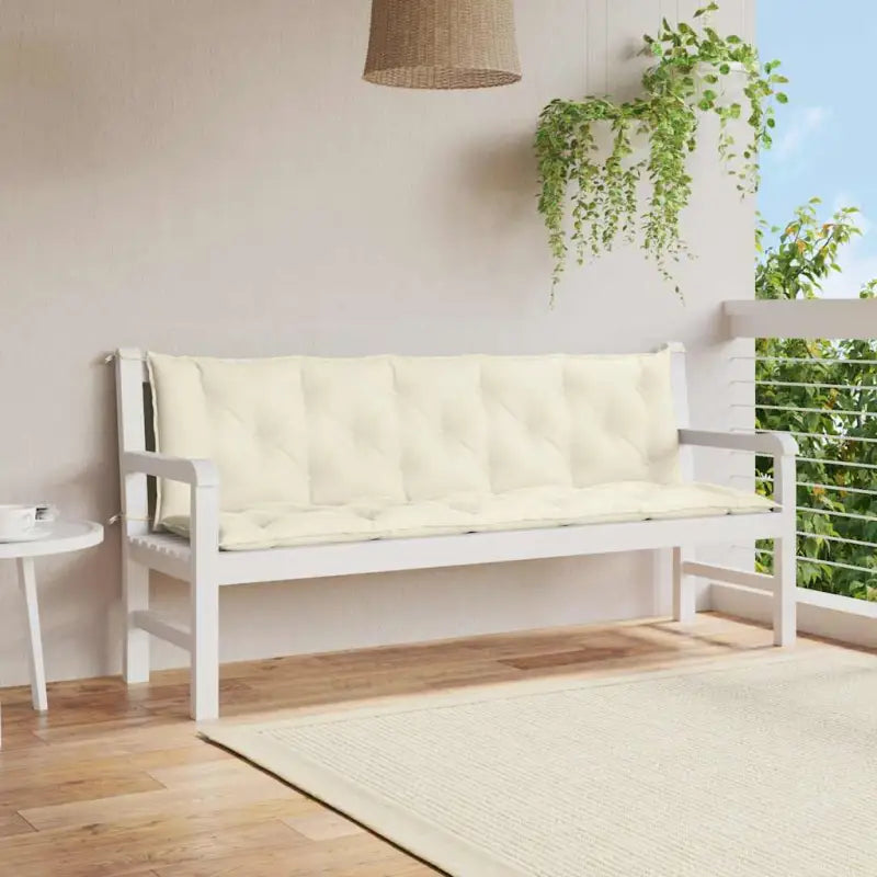 Tuinkussen oxford stof voor een frisse uitstraling en behoud van oorspronkelijke vorm - Crème / 180 cm / 2