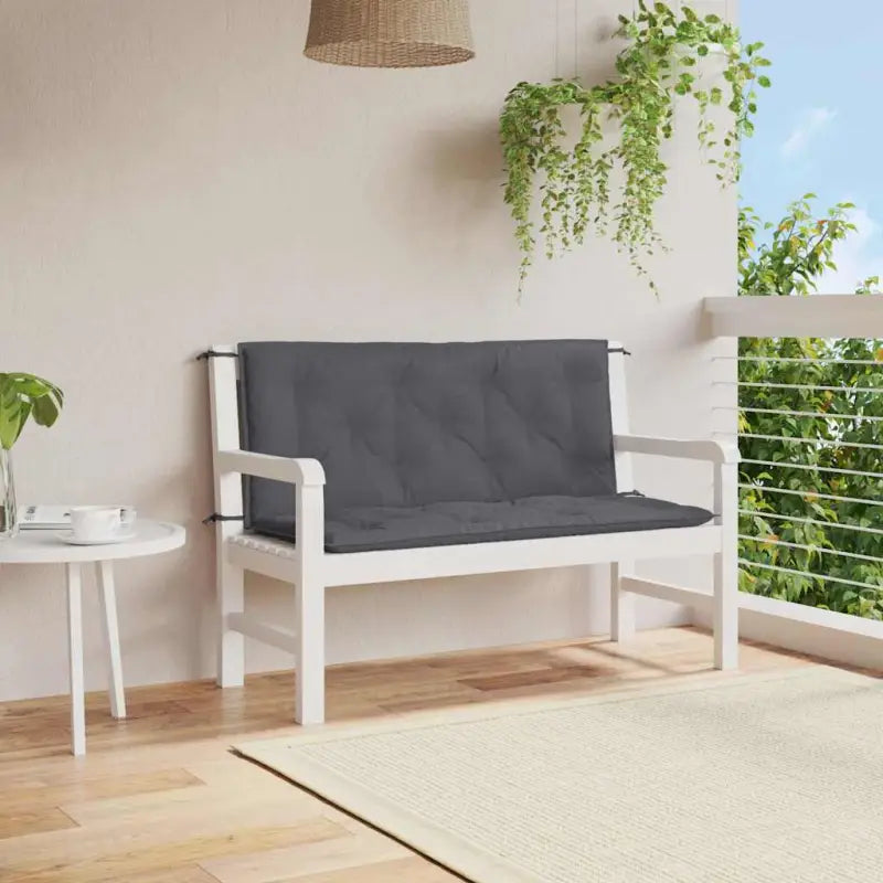 Tuinkussen oxford stof voor een frisse uitstraling en behoud van oorspronkelijke vorm - Antraciet / 120 cm / 2