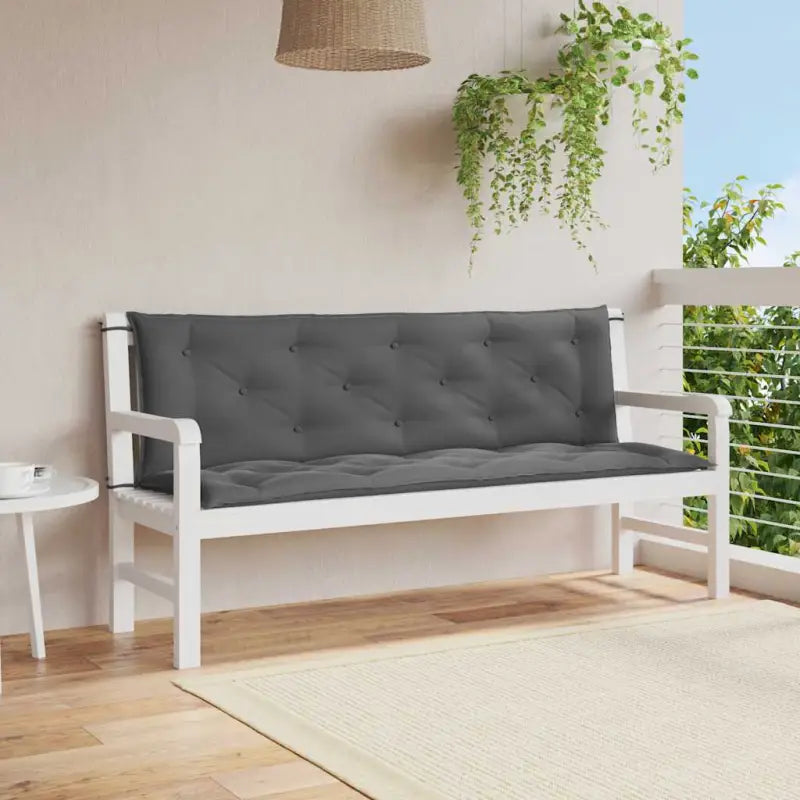 Tuinkussen oxford stof voor een frisse uitstraling en behoud van oorspronkelijke vorm - Antraciet / 150 cm / 2
