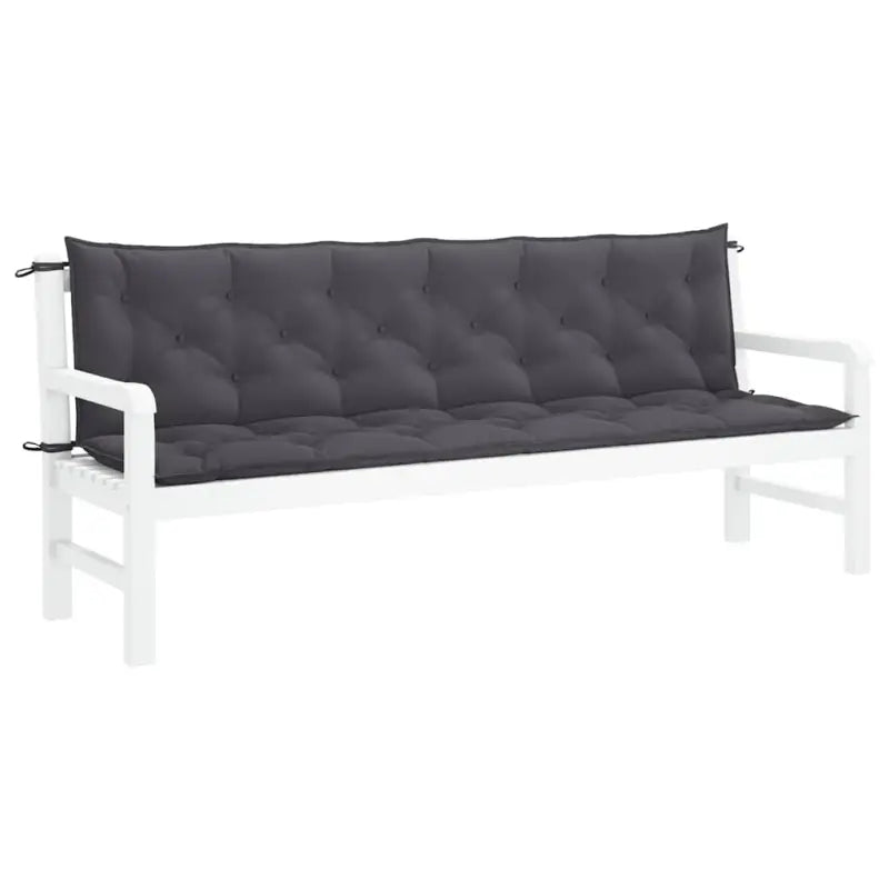 Tuinkussen oxford stof voor een frisse uitstraling en behoud van oorspronkelijke vorm - Antraciet / 200 cm / 2
