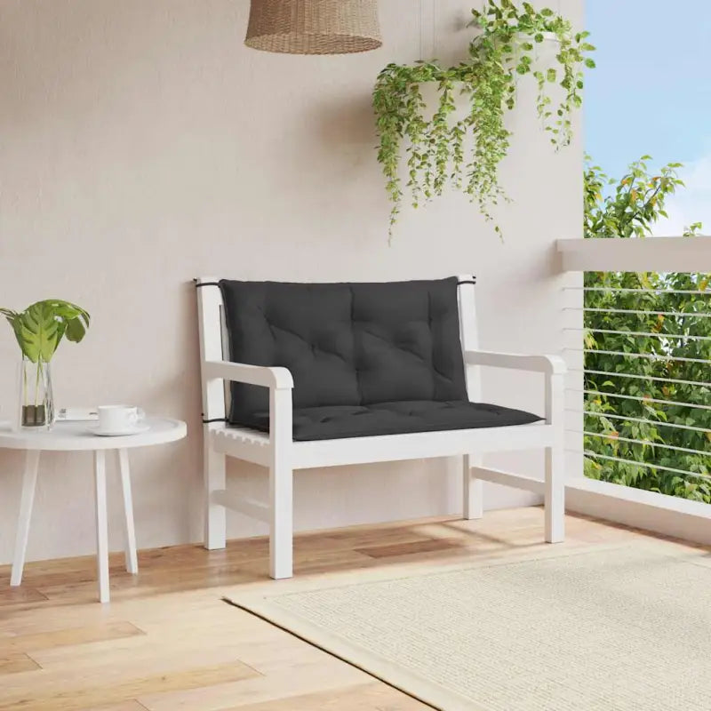 Tuinkussen oxford stof voor een frisse uitstraling en behoud van oorspronkelijke vorm - Zwart / 100 cm / 2