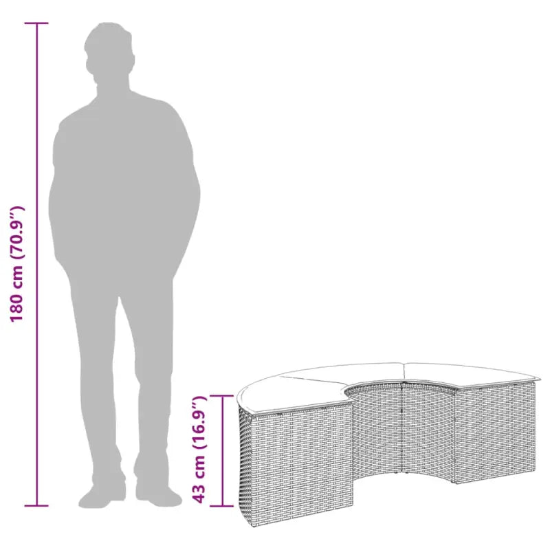 Tuinkussen van poly rattan voor een comfortabele zitervaring - Tuinpoefs