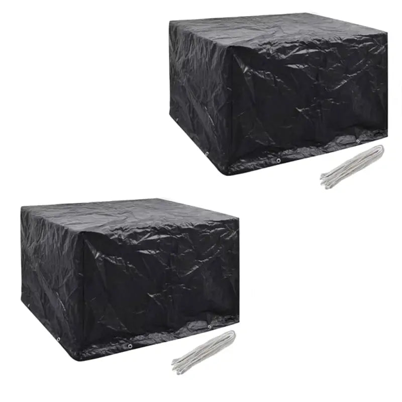 Tuinmeubelhoes voor 8-persoons rattan tuinsets met levering bevat - 113 x 113 x 73 cm / 2 - Tuinmeubelhoezen