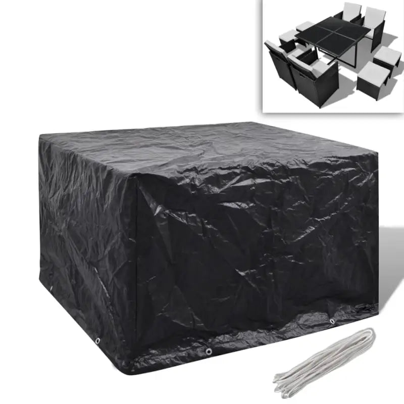 Tuinmeubelhoes voor 8-persoons rattan tuinsets met levering bevat - 113 x 113 x 73 cm / 1 - Tuinmeubelhoezen