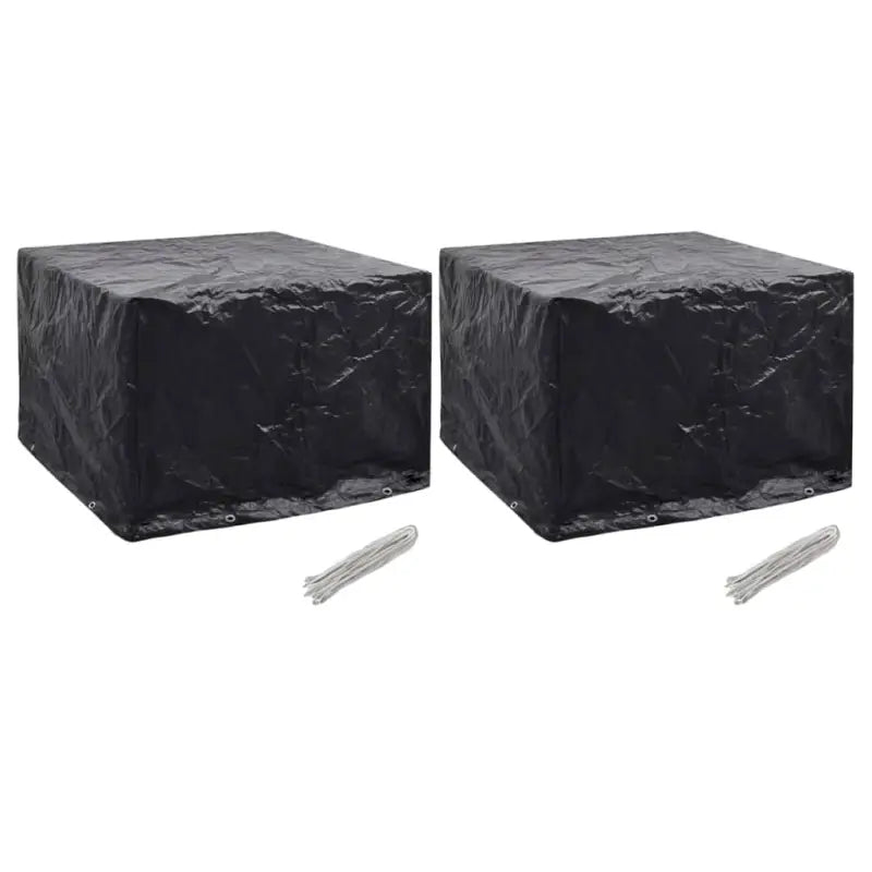 Tuinmeubelhoes voor 8-persoons rattan tuinsets met levering bevat - 122 x 112 x 98 cm / 2 - Tuinmeubelhoezen