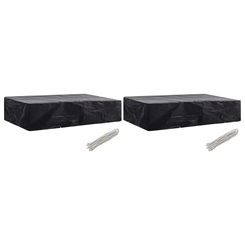Tuinmeubelhoes voor 8-persoons rattan tuinsets met levering bevat - 218 x 77 x 55 cm / 2 - Tuinmeubelhoezen
