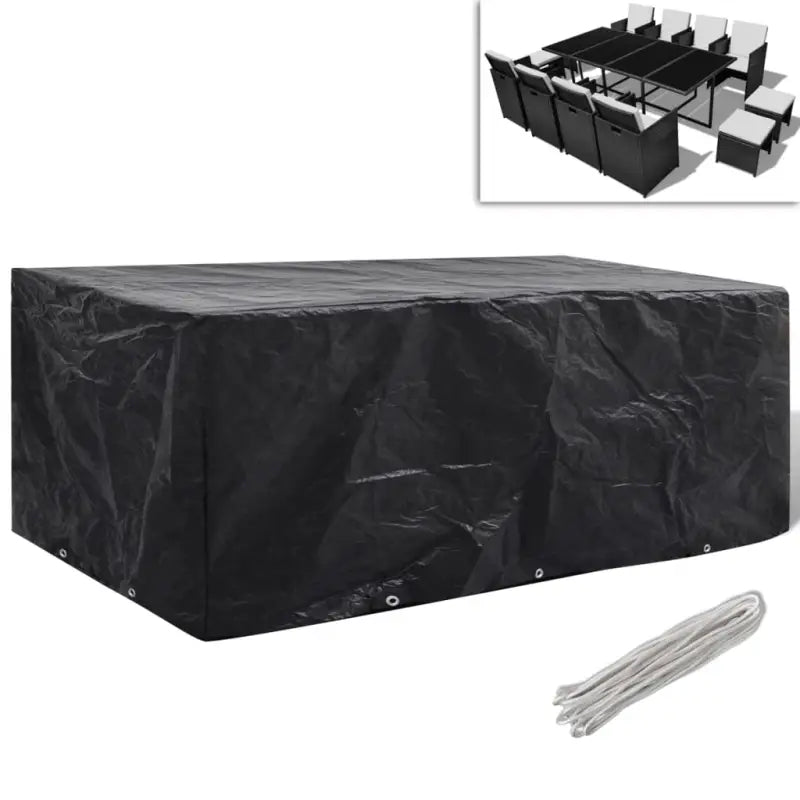 Tuinmeubelhoes voor 8-persoons rattan tuinsets met levering bevat - 229 x 113 x 73 cm / 1 - Tuinmeubelhoezen