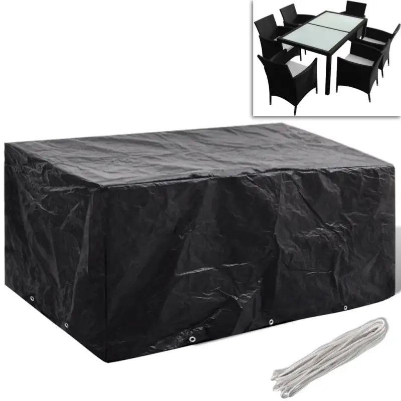 Tuinmeubelhoes voor 8-persoons rattan tuinsets met levering bevat - 240 x 140 x 90 cm / 1 - Tuinmeubelhoezen