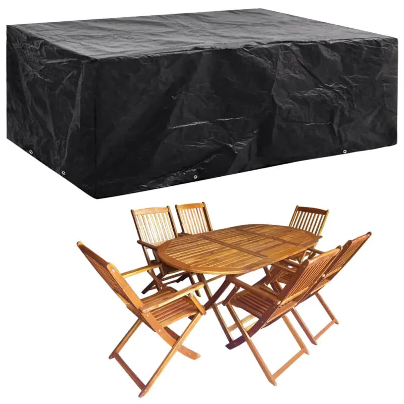 Tuinmeubelhoes voor 8-persoons rattan tuinsets met levering bevat - 242 x 162 x 100 cm / 1 - Tuinmeubelhoezen