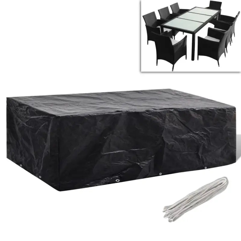 Tuinmeubelhoes voor 8-persoons rattan tuinsets met levering bevat - 300 x 140 x 90 cm / 1 - Tuinmeubelhoezen