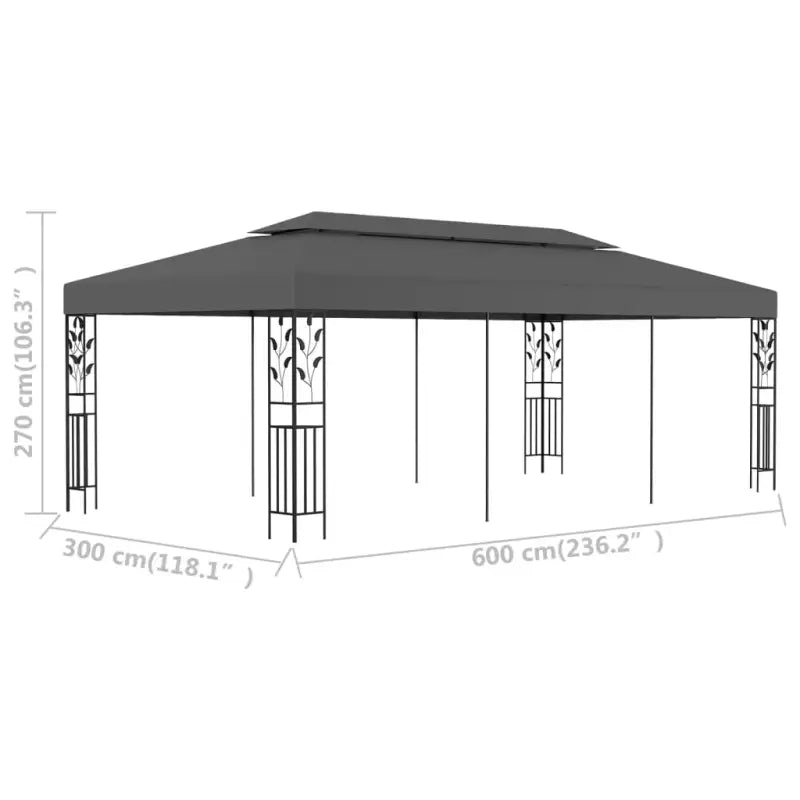 Tuinpaviljoen met sierlijke bloemendetails voor buitenplezier - Partytenten & prieëlen