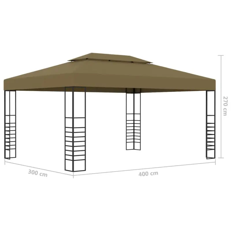 Tuinpaviljoen met vierkante details voor elegante buitenruimte - Partytenten & prieëlen