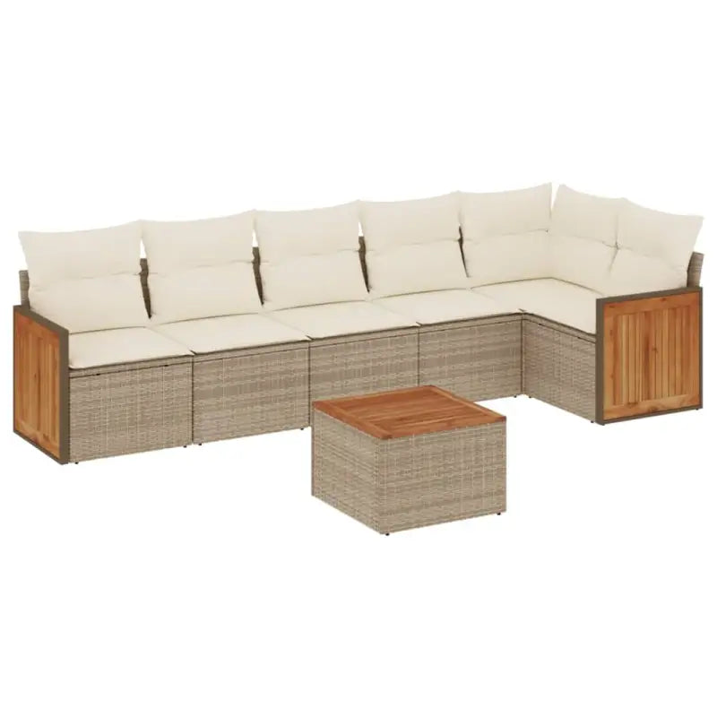 Tuinset in beige materiaal met gepoedercoat staal afmetingen - Tuinsets