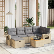 Tuinset in gemengd beige materiaal voor comfortabele buitenruimte - Tuinsets