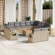 Tuinset in gemengd beige materiaal voor ontspannen buitenplezier - Tuinsets