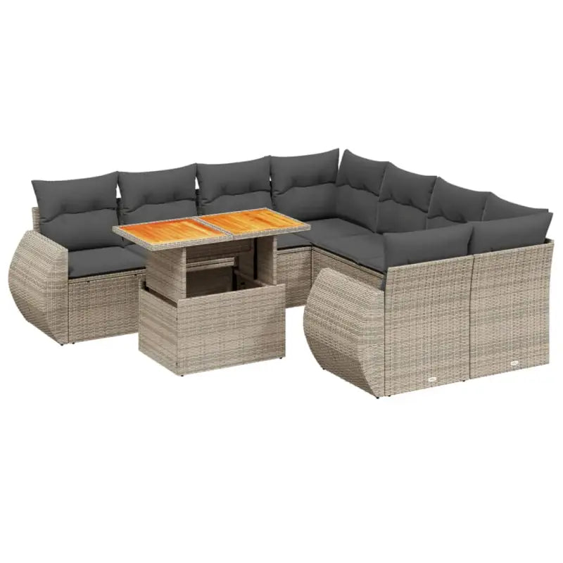Tuinset in grijs materiaal met gepoedercoat staal afmetingen stevig en stijlvol - Tuinsets