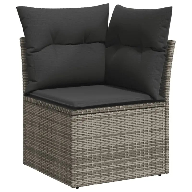 Tuinset in grijs materiaal met gepoedercoat staal afmetingen - Tuinsets