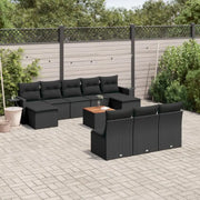 Tuinset in zwart materiaal met gepoedercoat staal en afmetingen - Tuinsets