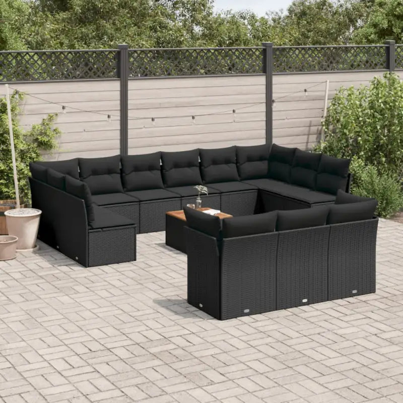Tuinset in zwart materiaal met gepoedercoat staal en perfecte afmetingen - Tuinsets