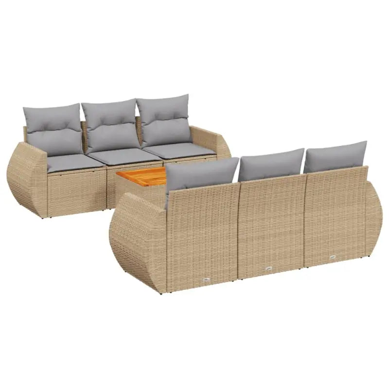 Tuinset met beige materiaal en gepoedercoat staal afmetingen - Tuinsets