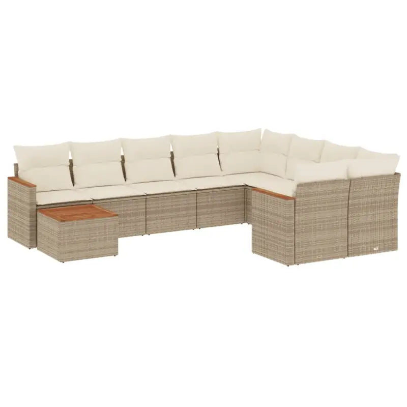 Tuinset met beige materiaal en gepoedercoat staal afmetingen - Tuinsets
