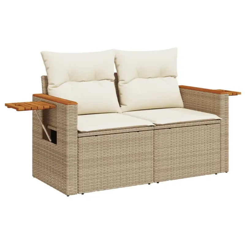 Tuinset met beige materiaal en gepoedercoat staal afmetingen - Tuinsets