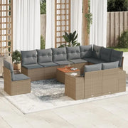 Tuinset met beige materiaal en gepoedercoat staal afmetingen - Tuinsets