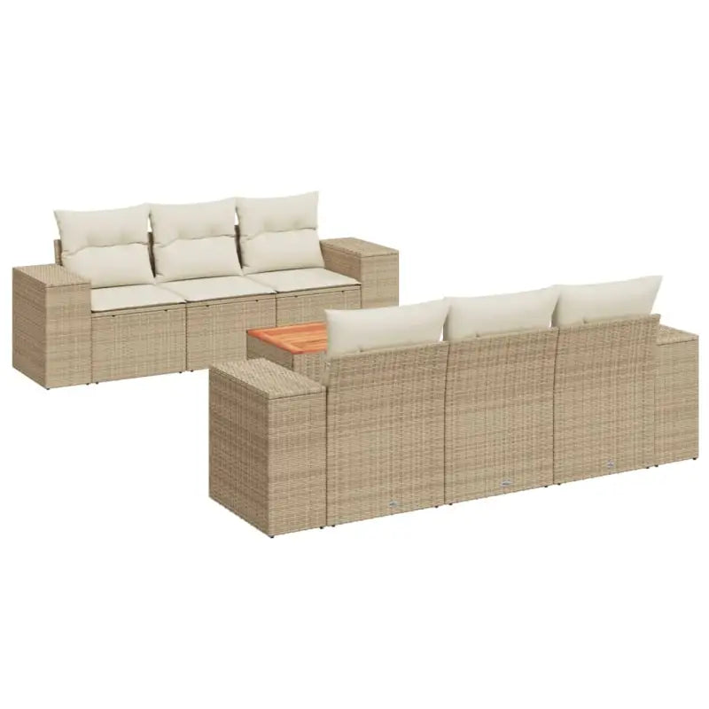 Tuinset met beige materiaal en gepoedercoat staal afmetingen - Tuinsets