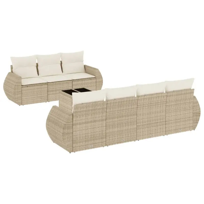 Tuinset met beige materiaal en gepoedercoat staal afmetingen - Tuinsets