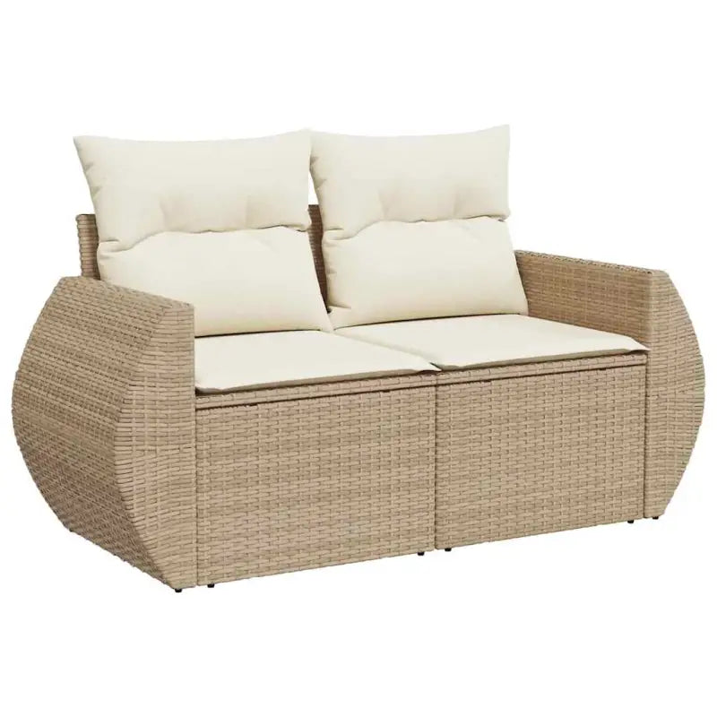 Tuinset met beige materiaal en gepoedercoat staal afmetingen - Tuinsets