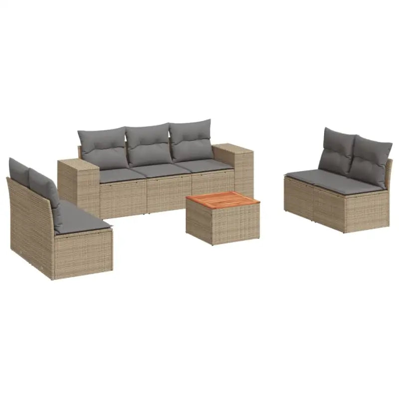 Tuinset met beige materiaal en gepoedercoat staal voor buiten genieten - Tuinsets
