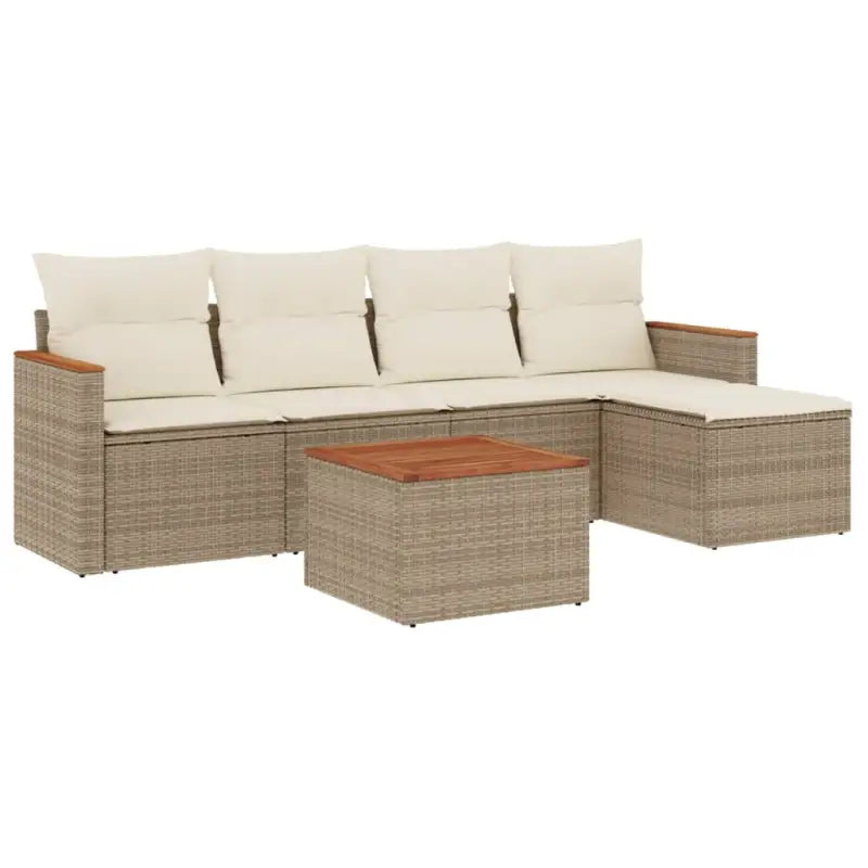 Tuinset met beige materiaal en gepoedercoat staal voor buitengebruik - Tuinsets