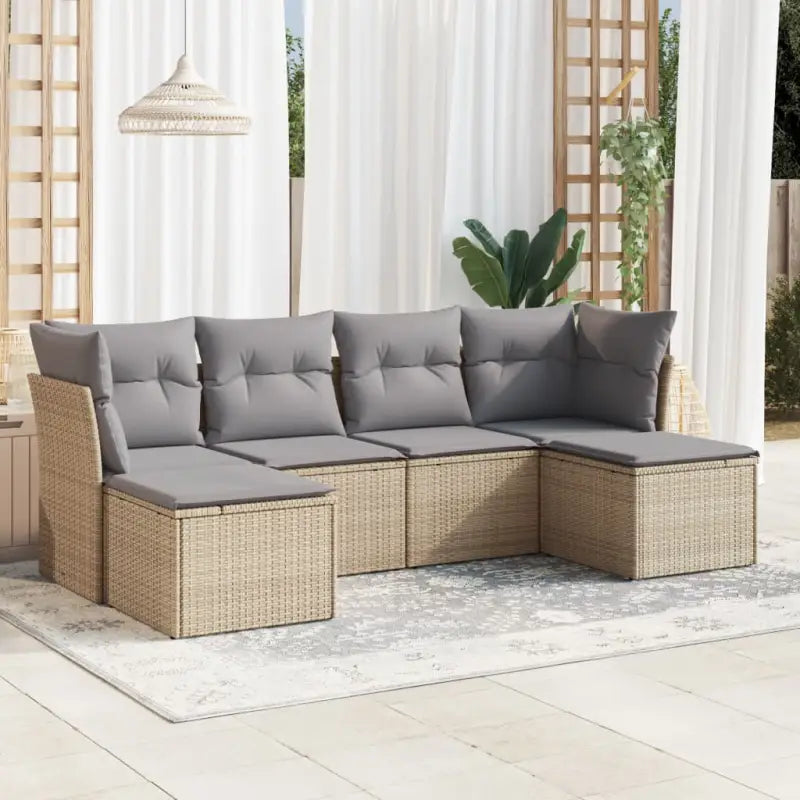 Tuinset met beige materiaal en gepoedercoat staal voor buitengebruik - Tuinsets