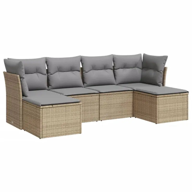 Tuinset met beige materiaal en gepoedercoat staal voor buitengebruik - Tuinsets